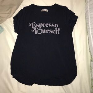 Navy Blue, Hollister ‘Espresso Yourself’ Shirt